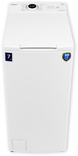 Midea MF100T70B/W-IL מכונת כביסה פתח עליון 7 ק״ג